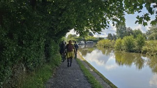 Heading along the Canal