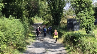 Heading uphill